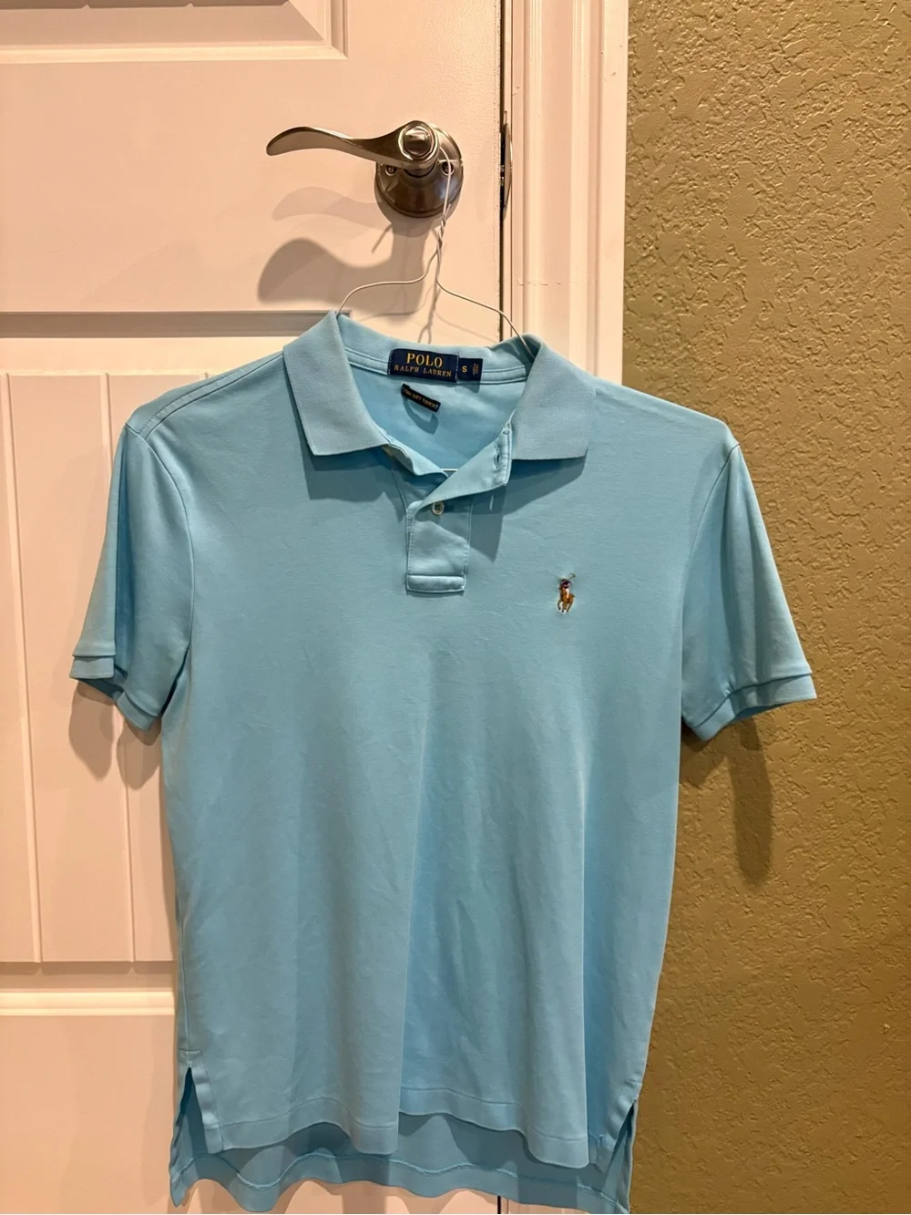 Ralph Lauren Light Blue Short-Sleeve Polo Shirt